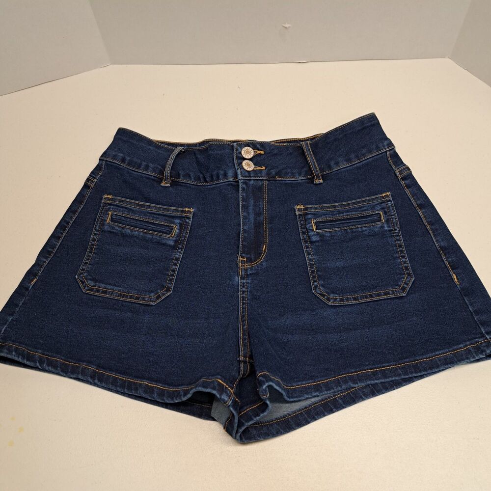 Unbranded Front Patch Denim Shorts Women's 10